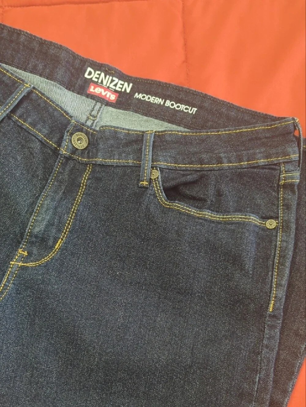 Denizen from Levi's Women’s Straight Leg Dark Blue Jeans